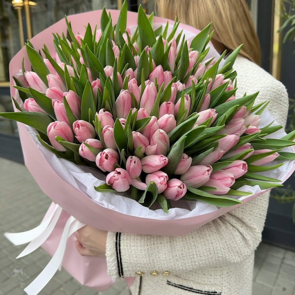 Royal 100 Pink Tulips