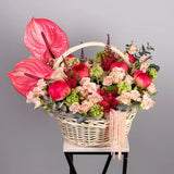 Anthurium Accent Basket