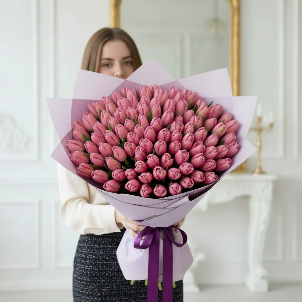 75 Pink Tulips