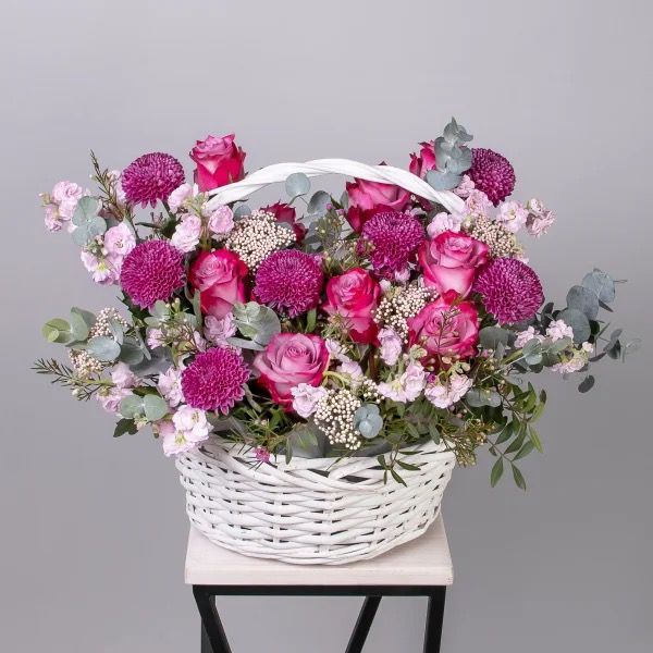 Vibrant Bloom Basket